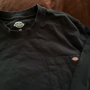 Dickies Men's Long Sleeve Black Tee